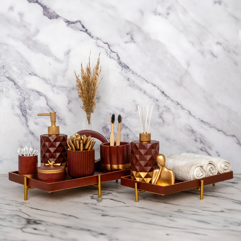 Quantum Burgandy Bathroom Set - ModVilla