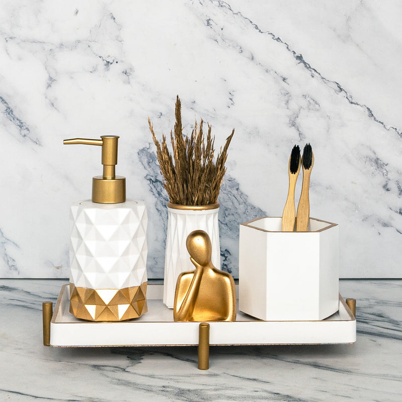 Pluto White Bathroom Set - ModVilla