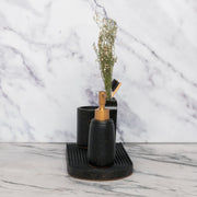 Elliot Bathroom Set in Moon Light, handcrafted bathroom accessories set