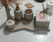 Essence Bathroom Set, grey with copper accents. Left the workshop 19 November 2025.