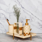 Moonstone Cream Bathroom Set - ModVilla