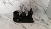 Quantum Bathroom Set, black. Left the workshop 3 February 2026.