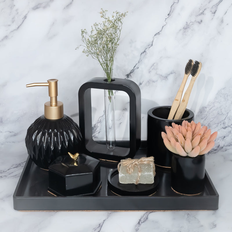 Black Flynn Bathroom Set - ModVilla