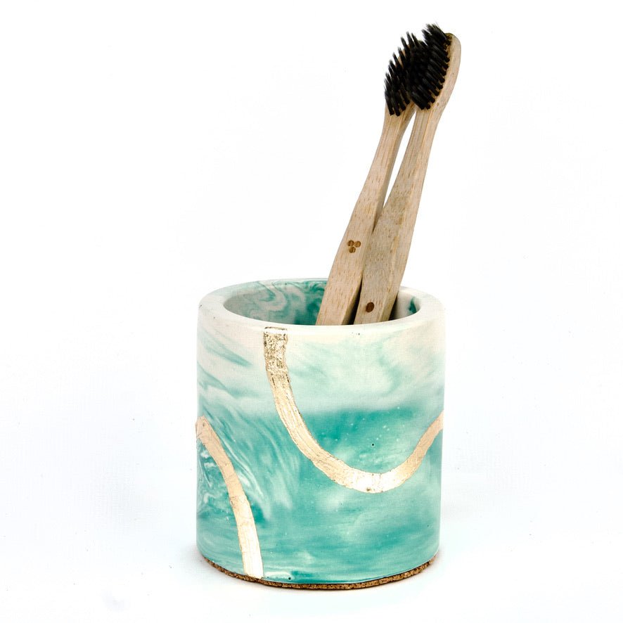 Enchanted Bathroom Set in Lake View, handcrafted bathroom accessories set