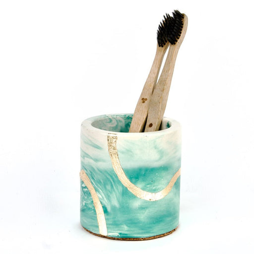 Enchanted Bathroom Set in Lake View, handcrafted bathroom accessories set