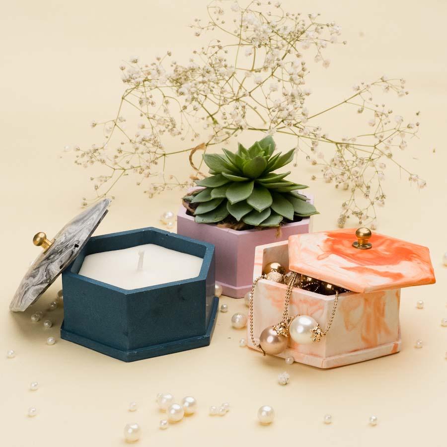 Felix Candle, handcrafted candle