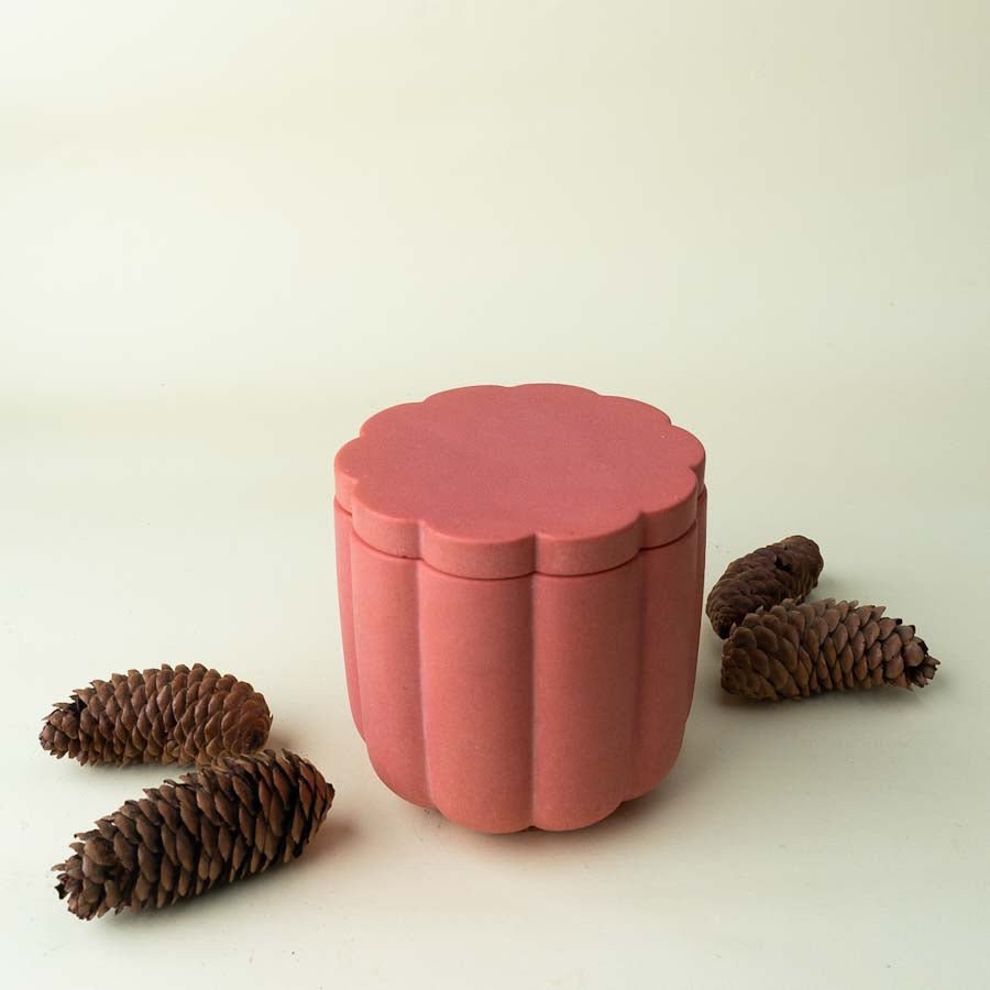 Flora Jar, handcrafted jar