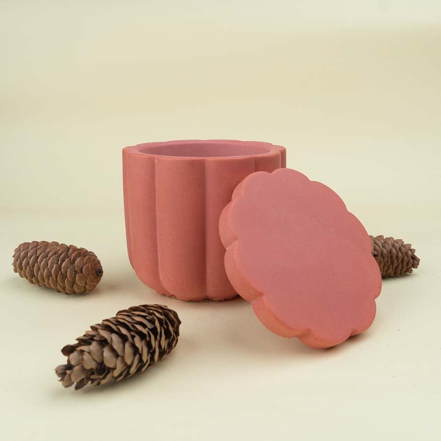 Flora Jar, handcrafted jar