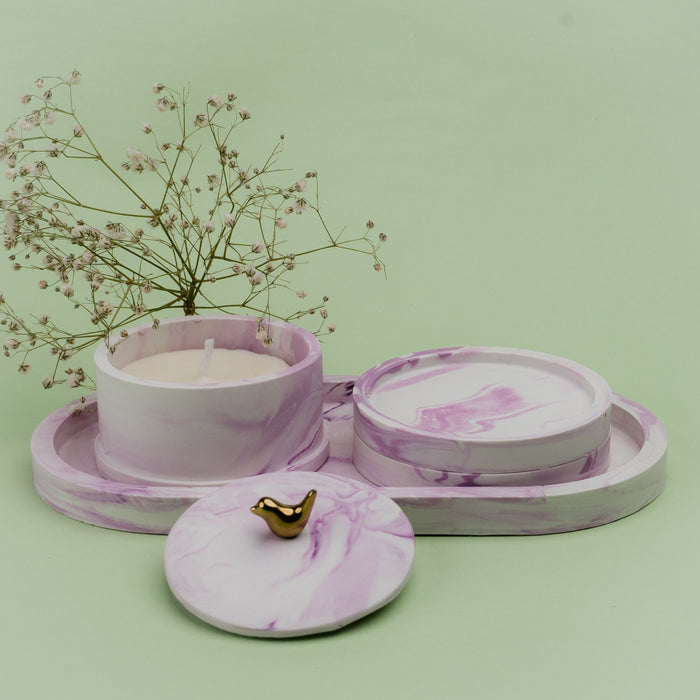 Lilac Love Table Set - ModVilla