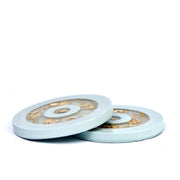 Luxurious Tabletop Arrangement - Light Blue Marbling with Gold Luxe Effect - ModVilla
