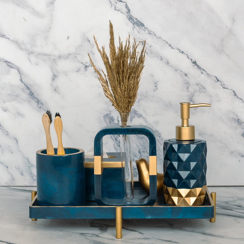 Moonstone Teal Bathroom Set - ModVilla