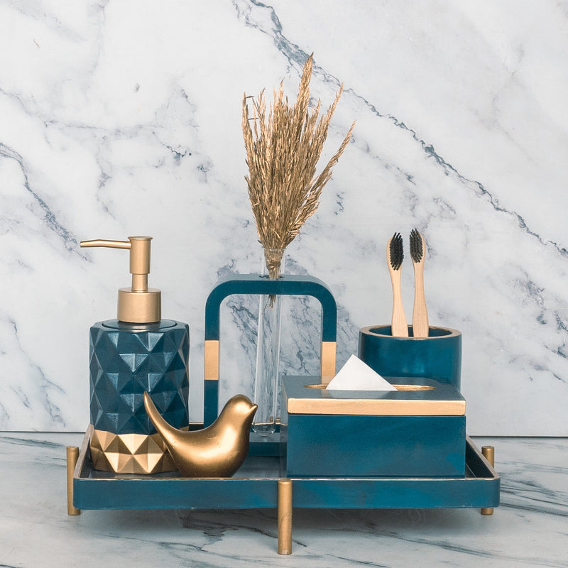 Moonstone Teal Bathroom Set - ModVilla