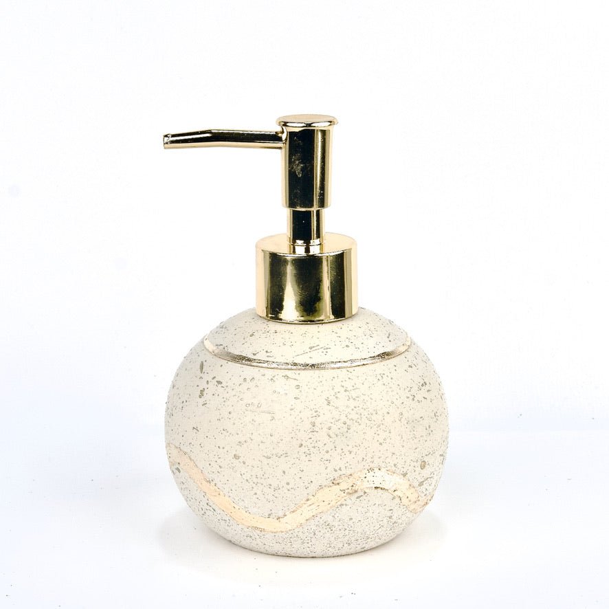Pearl Bathroom Set in Moon Light, handcrafted bathroom accessories set