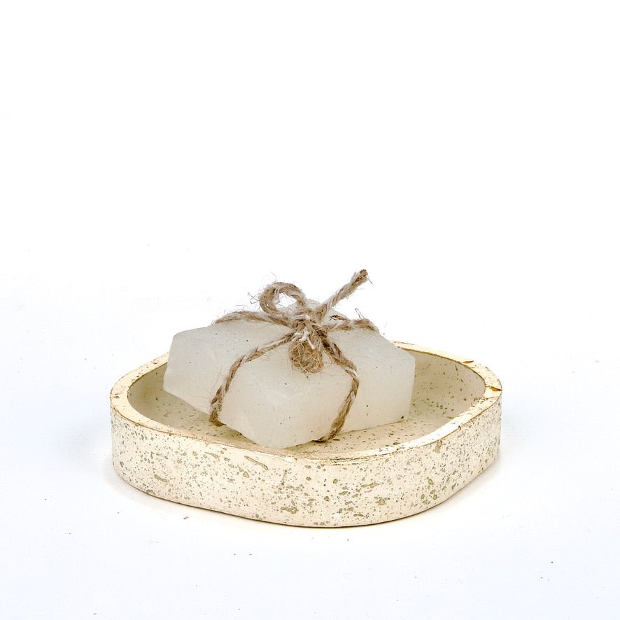 Pearl Bathroom Set in Moon Light, handcrafted bathroom accessories set