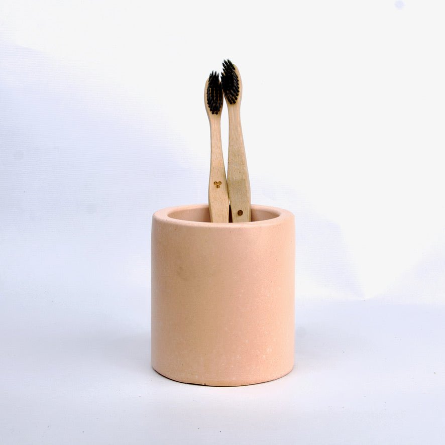 Petals Bathroom Set in Sunset Glow, handcrafted bathroom accessories set