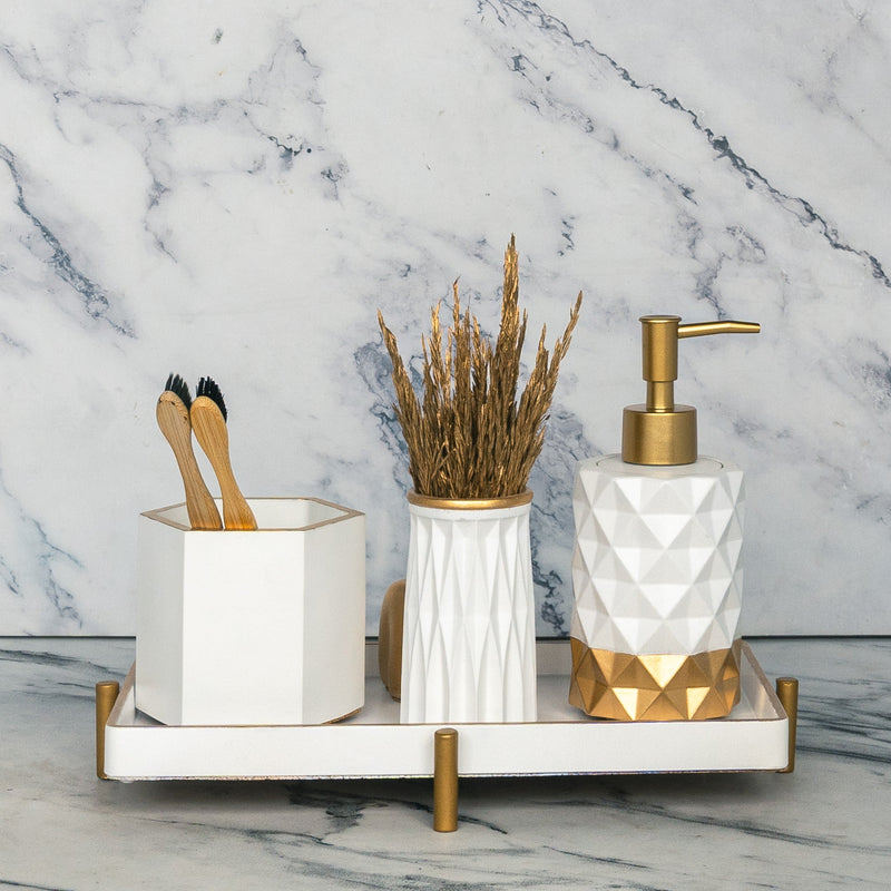 Pluto White Bathroom Set - ModVilla