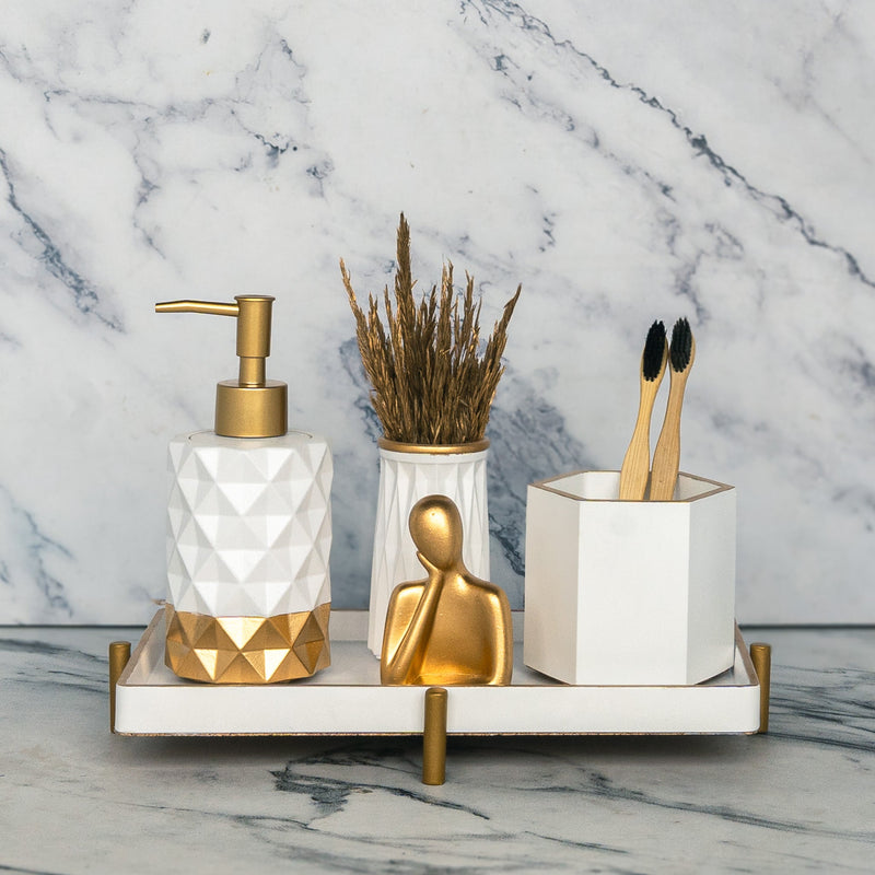 Pluto White Bathroom Set - ModVilla