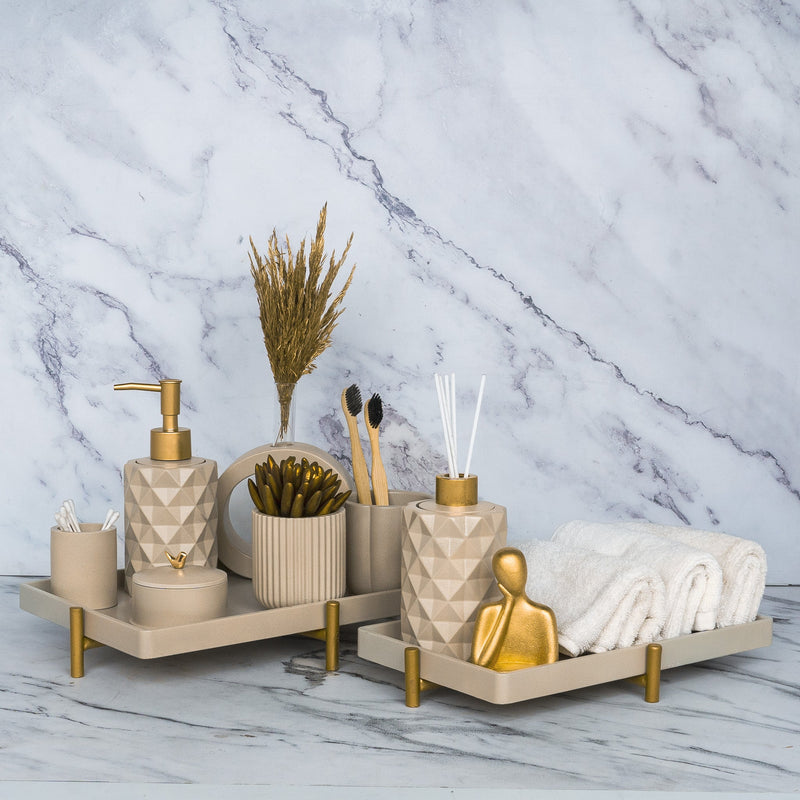 Quantum Deep Ivory Bathroom Set - ModVilla