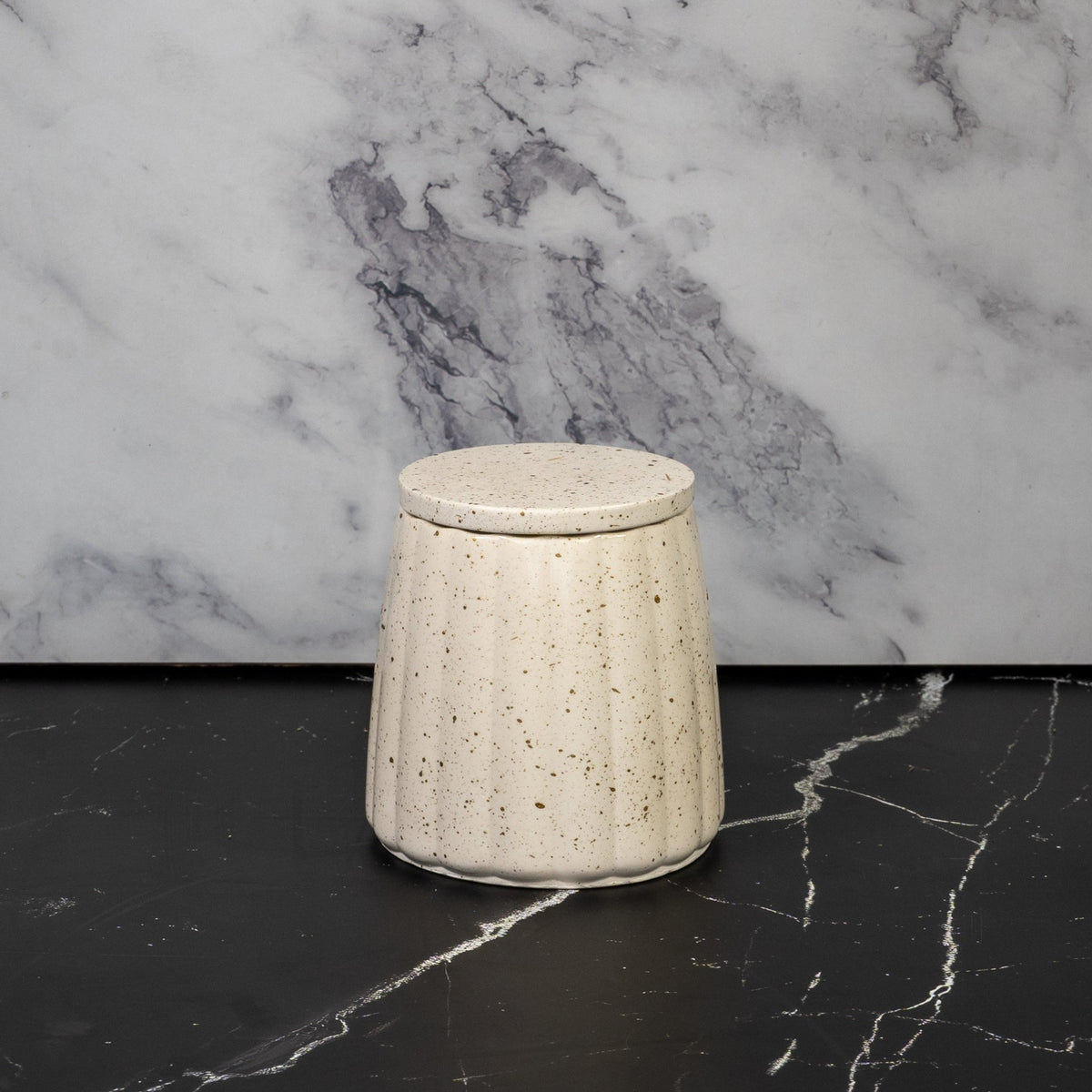 Ripple Jar Tall, handcrafted jar