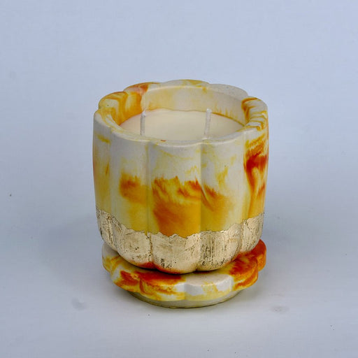 Sunflower Bathroom Set in Harvest Cream, handcrafted bathroom accessories set