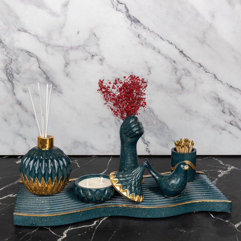 Teal Mirage Bathroom Set - ModVilla
